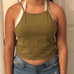 Green tank top